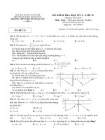  Đề thi học kỳ 1 Toán 12 năm 2018 – 2019 trường THPT Chu Văn An – Hà Nội