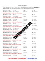 32 câu  PHÁT âm từ đề THẦY bùi văn VINH  image marked image marked 