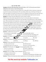 30  bài tập đọc HIỂU (225 câu ) từ đề cô HƯƠNG FIONA image marked image marked 