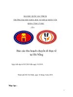 Báo cáo kiến tập quan sát thực tế