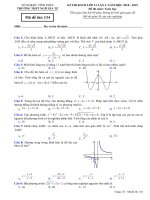 Đề thi KSCĐ Toán 12 lần 1 năm 2018 – 2019 trường THPT Ngô Gia Tự – Vĩnh Phúc