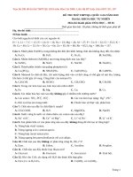 De thi thu hoa 2019 de chuan theo BGD 