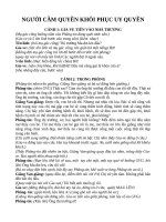 Kịch bản NGƯỜI CẦM QUYỀN KHÔI PHỤC UY QUYỀN