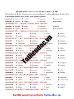 30 câu TRỌNG  âm từ đề THẦY PHẠM TRỌNG HIẾU  HOCMAI image marked image marked 