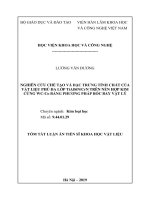 NGHIÊN CỨU CHẾ TẠO VÀ ĐẶC TRƯNG TÍNH CHẤT CỦA VẬT LIỆU PHỦ ĐA LỚP TiAlSiNCrN TRÊN NỀN HỢP KIM CỨNG WCCo BẰNG PHƯƠNG PHÁP BỐC BAY VẬT LÝ