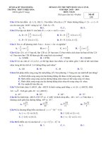  Đề KSCL Toán ôn thi THPTQG lần 1 năm 2018 – 2019 trường Thiệu Hóa – Thanh Hóa