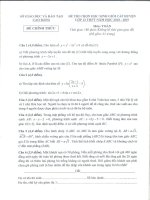 Đề thi chọn học sinh giỏi cấp huyện Toán 12 năm 2018 – 2019 sở GD và ĐT Cao Bằng