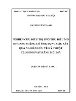 NGHIÊN cứu điều TRỊ UNG THƯ BIỂU mô KHOANG MIỆNG có ỨNG DỤNG các kết QUẢ NGHIÊN cứu về kỹ THUẬT tạo HÌNH vạt RÃNH mũi má 