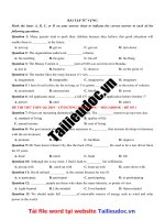 210 câu từ VỰNG từ đề cô DƯƠNG THỊ HƯƠNG  image marked image marked 