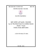 ĐẶC điểm lâm SÀNG, XQUANG và DI TRUYỀN PHÂN tử ở BỆNH NHÂN TRÊN 7 TUỔI THIẾU RĂNG bẩm SINH 