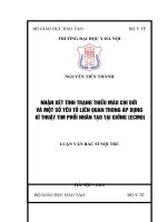 NHẬN xét TÌNH TRẠNGTHIẾU máu CHI dưới và một số yếu tố LIÊN QUAN TRONG áp DỤNG kĩ THUẬT TIM PHỔI NHÂN TẠOTẠI GIƯỜNG (ECMO) 