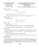 Đề Toán chọn đội tuyển học sinh giỏi dự thi Quốc gia 2019 sở GD và ĐT Đồng Tháp