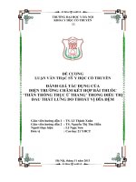 ĐÁNH GIÁ tác DỤNG của điện TRƯỜNG CHÂM kết hợp bài THUỐC ‘THÂN THỐNG TRỤC ứ THANG’ TRONG điều TRỊ ĐAU THẮT LƯNG DO THOÁT vị đĩa đệm 