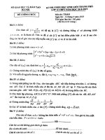 Đề thi chọn HSG Toán 12 THPT năm học 2018 – 2019 sở GD và ĐT Hà Nội