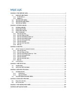 Báo cáo đồ án phần mềm quản lí quán Cafe