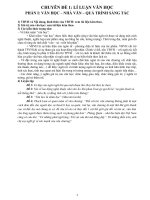 Chuyên đề Lí luận văn học  phương pháp học môn Ngữ văn (bồi dưỡng học sinh giỏi môn Văn THPT)