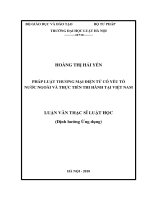Pháp luật thương mại điện tử có yếu tố nước ngoài và thực tiễn thi hành tại việt nam  