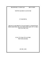 Một số vấn đề pháp lý về giao nhận và thanh toán trong hợp đồng mua bán hàng hóa quốc tế và thực tiễn tại việt nam  