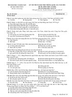 Đề thi môn Sinh học THPT Quốc gia 2018 của Bộ GDĐT mã đề 310