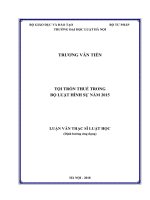 Tội trốn thuế trong Bộ luật Hình sự năm 2015