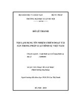 Tội lạm dụng tín nhiệm chiếm đoạt tài sản trong pháp luật hình sự việt nam  