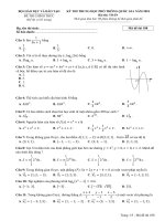 Đề thi môn Toán THPT Quốc gia 2018 của Bộ GDĐT mã đề 108