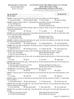 Đề thi môn GDCD THPT Quốc gia 2018 của Bộ GDĐT mã đề 318