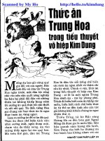 Thức ăn Trung Hoa trong tiểu thuyết Kim Dung