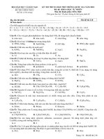 Đề thi môn Hóa THPT Quốc gia 2018 của Bộ GDĐT mã đề 218