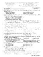 Đề thi môn Sinh học THPT Quốc gia 2018 của Bộ GDĐT mã đề 3158