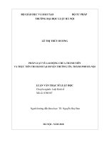 Pháp luật về lao động chưa thành niên và thực tiễn thi hành tại huyện thường tín, thành phố hà nội  