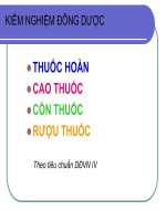 Kiểm nghiệm Đông Dược theo tieu chuẩn Dược điển Việt Nam
