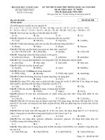 Đề thi môn Hóa THPT Quốc gia 2018 của Bộ GDĐT mã đề 208