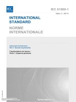 Tiêu chuẩn thí nghiệm máy biến điện áp IEC 61869 1 2007