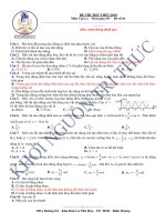 Tuyển tập 32 đề thi thử THPT có đáp án