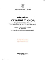 Bai giang ky nang y khoa   DH y ha noi 