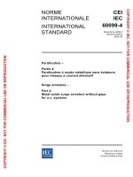 Tiêu chuẩn thí nghiệm chống sét van IEC 60099 4