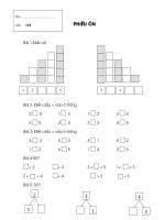 Bài tập cuối tuần 3  lớp 1