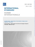 Tiêu chuẩn thí nghiệm dầu máy biến áp iec60156