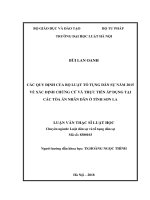 Các quy định của Bộ luật Tố tụng dân sự năm 2015 về xác định chứng cứ và thực tiễn áp dụng tại các Tòa án nhân dân ở tỉnh Sơn La