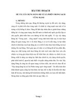 bài thu hoạch đi thực tế