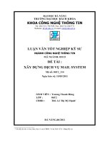 LUẬN VĂN TỐT NGHIỆP KỸ SƯ NGÀNH CÔNG NGHỆ THÔNG TIN ĐỀ TÀI : XÂY DỰNG DỊCH VỤ MAIL SYSTEM