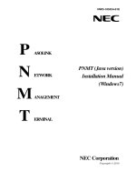 Hướng dẫn cài đặt NEC PNMT win7 2