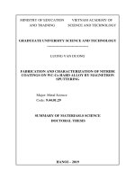 Nghiên cứu chế tạo và đặc trưng tính chất của màng phủ nitrua trên nền hợp kim cứng WC co bằng phương pháp phún xạ magnetron tt tiếng anh 