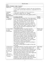 GIAO AN TIENG ANH LOP 3  HK1  THI DIEM