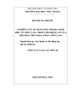Nghiên cứu sử dụng dầu diesel sinh học từ mỡ cá da trơn cho động cơ của phương tiện khai thác thủy sản tt 