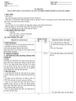 Giáo án Thể dục 10 HKI chuẩn KTKN