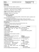 Giáo án anh 7 phát triển năng lực hệ 7 năm