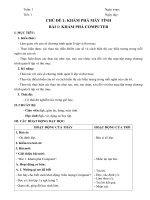 Giáo án tin học tuần 1 lớp 5