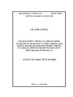 Quyền sở hữu chung của hộ gia đình về quyền sử dụng đất và thực trạng giải quyết tranh chấp quyền sở hữu chung của hộ gia đình về quyền sử dụng đất trên địa bàn tỉnh sơn la  